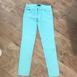 Used Fire Los Angeles Teal Blue Skinny Pants
